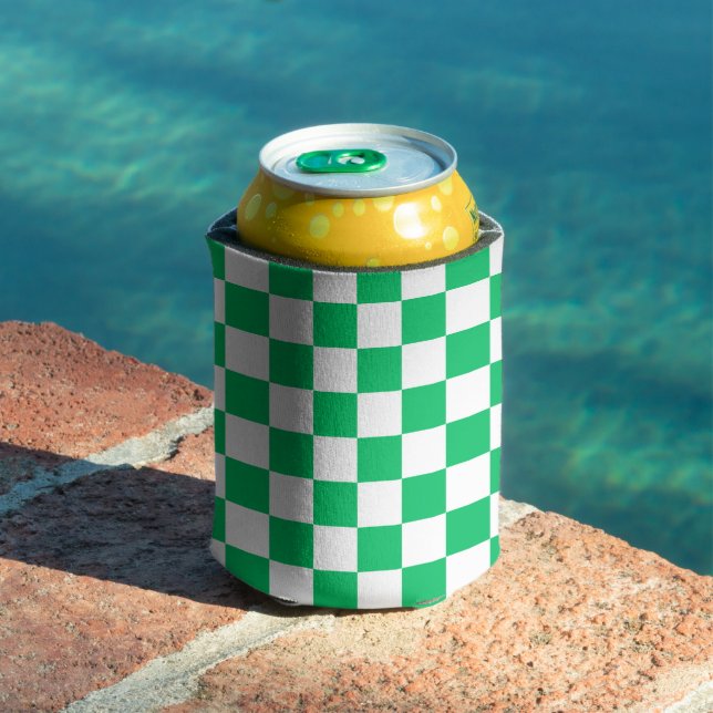 Enfriador De Latas Classic green checkered  (Piscina in situ)