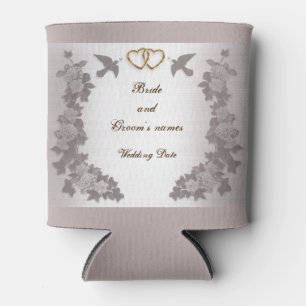 Enfriador De Latas Classy Mauve Wedding Favor