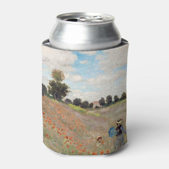 Enfriador De Latas Claude Monet - Campo de amapola (Lata Anverso)