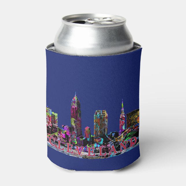 Enfriador De Latas Cleveland, Ohio en graffiti (Lata Anverso)