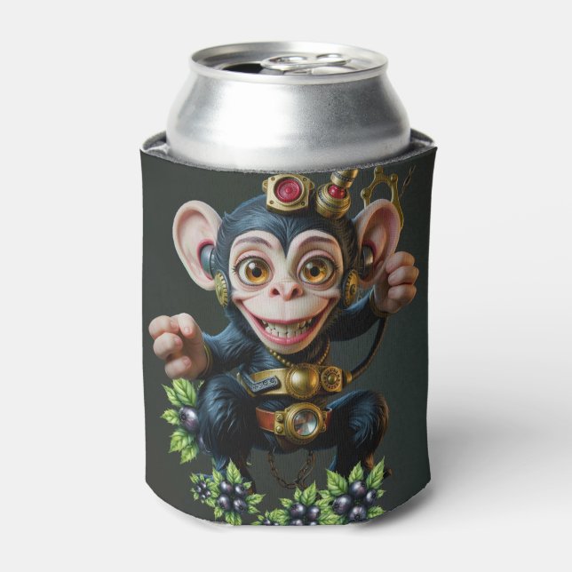 Enfriador De Latas Clockwork Cavekeeper – El mono susurrante  (Lata Anverso)