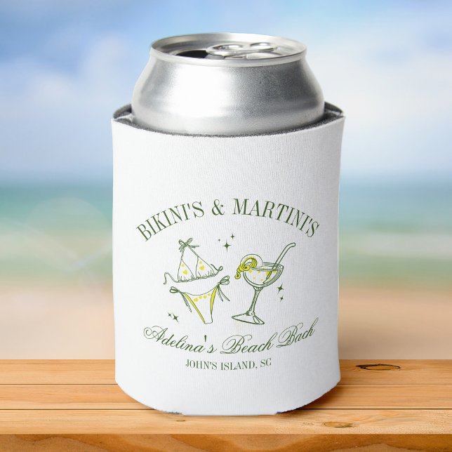 Enfriador De Latas Club Bachelorette Party Favor Beach Bridal Persona (Subido por el creador)