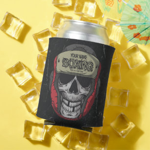 Enfriador De Latas Club de Boxeo Personalizado con Esqueleto de Boxea