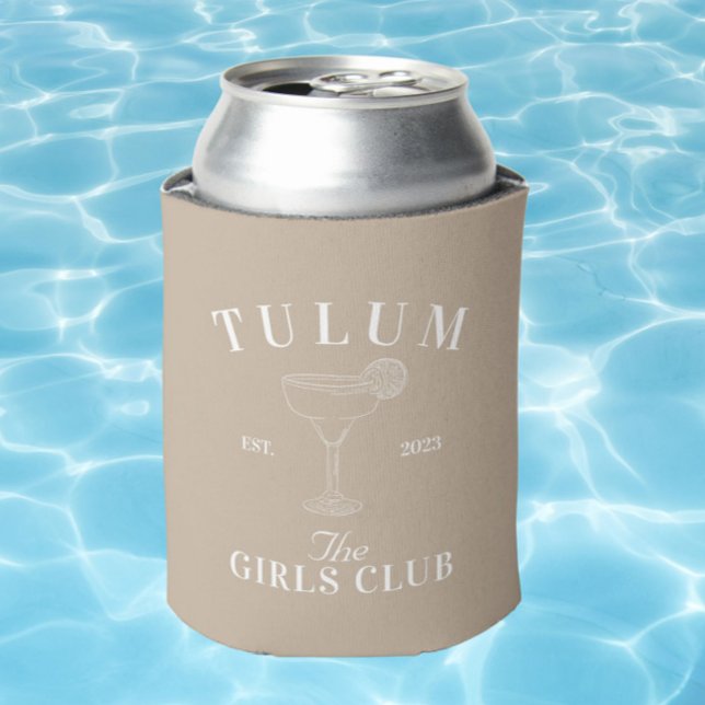 Enfriador De Latas Club de Chicas Tulum Bachelorette (Subido por el creador)