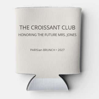 Enfriador De Latas Club de Croissant de Espresso Chic para Despedida