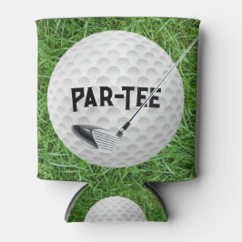 Enfriador De Latas Club de Golf con bola en verde