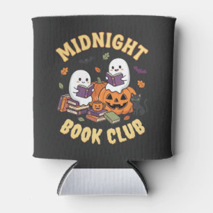 Enfriador De Latas Club de lectura de Halloween fantasma leyendo dise