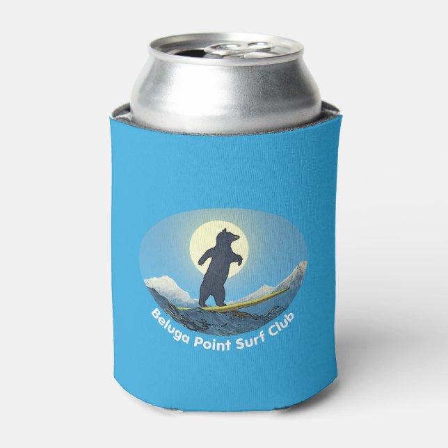 Enfriador De Latas Club de Surf Beluga Point (Lata Anverso)
