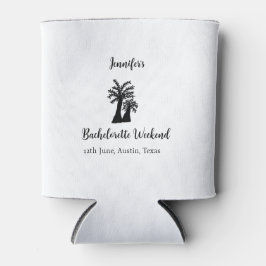 Enfriador De Latas club del árbol de coco de fin de semana de soltera