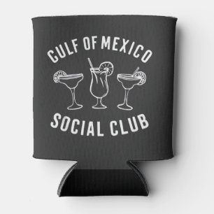 Enfriador De Latas Club Social del Golfo de México Funny Retro