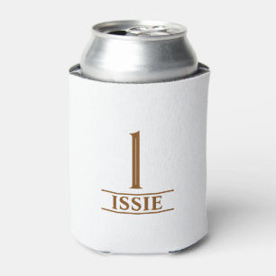 Enfriador De Latas Cocoa Brown Monogramed