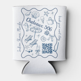 Enfriador De Latas Código QR personalizado de promoción para Airbnb y