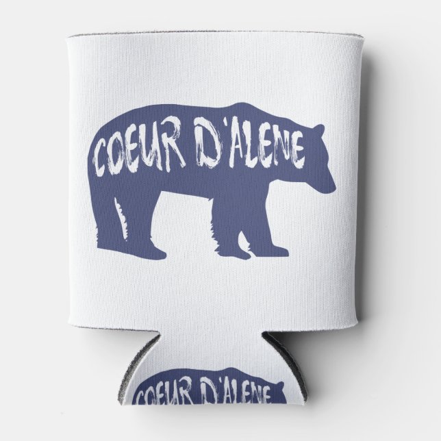 Enfriador De Latas Coeur d'Alene Idaho Bear (Anverso)