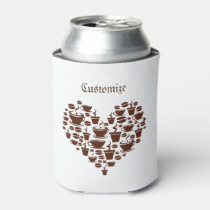 Enfriador De Latas Coffee Lover Heart Thunder_Cove