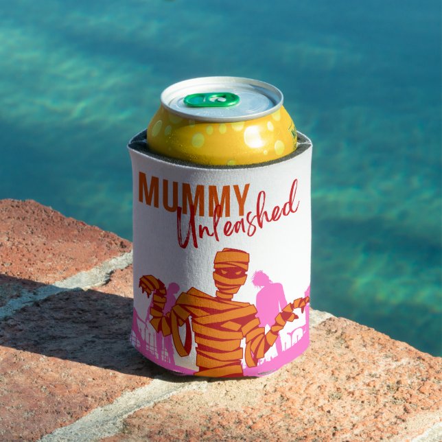 Enfriador De Latas Colección de sellos de Halloween "Mummy Unleashed" (Piscina in situ)