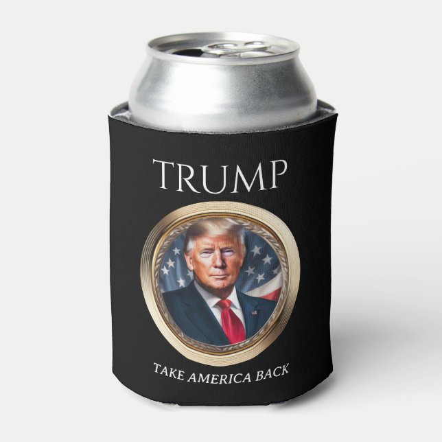 Enfriador De Latas Colectivo de campaña Donald Trump 2024 (Lata Anverso)