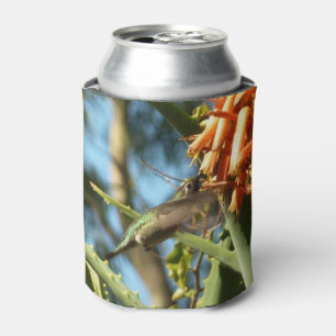Enfriador De Latas Colibrí de Garganta Negra en Vuelo