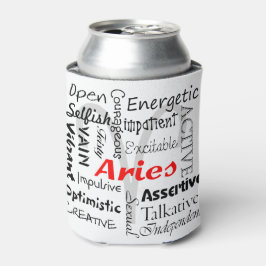Enfriador De Latas Collage de Aries Zodiac Astrology Horóscopo Trayec