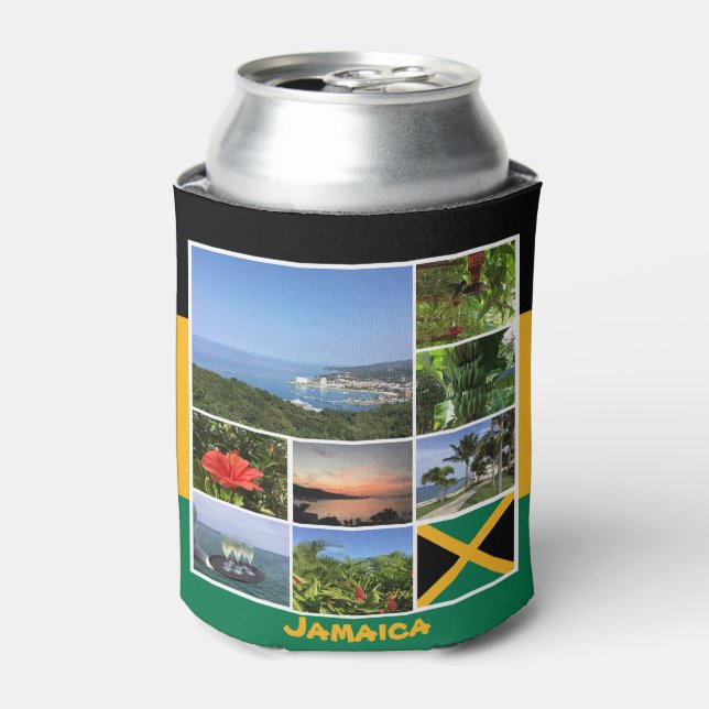Enfriador De Latas Collage de fotos de Jamaica (Lata Anverso)