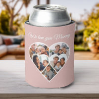 Collage de fotos del Día de la Madre en forma de c