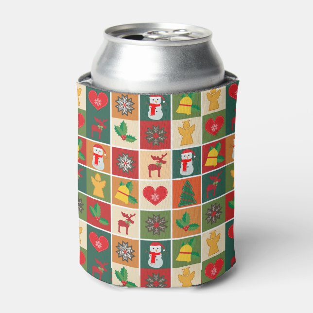 Enfriador De Latas Collage de navidades (Lata Anverso)