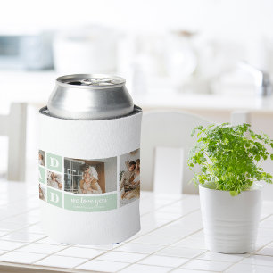 Enfriador De Latas Collage moderno foto de papá mejor regalo