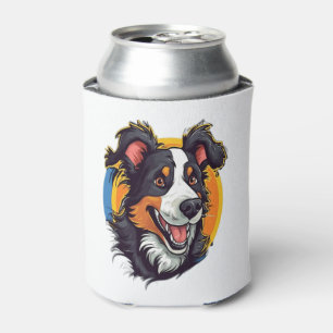 Enfriador De Latas Collie de borde agradable y adorable