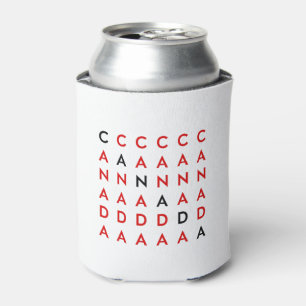 Enfriador De Latas Color claro de la cuadrícula de rompecabezas de Ca