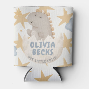 Enfriador De Latas Color de agua pastel Baby Shower ilustrativo