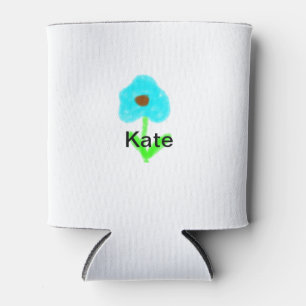 Enfriador De Latas Color de agua verde azul añadir tu nombre personal