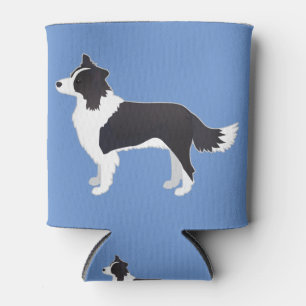 Enfriador De Latas Color de borde Negro Perro Raza Lado Ver Silhouett