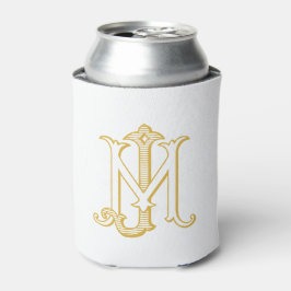 Enfriador De Latas COLOR EDITABLE JM Monograma MJ Monograma Refrigera