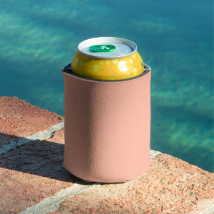 Enfriador De Latas Color sólido de la capa de coral
