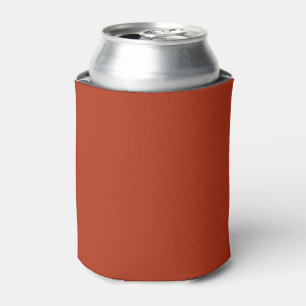 Enfriador De Latas Color sólido naranja quemado plano rojo