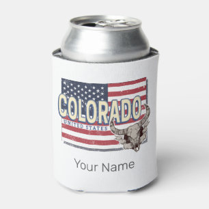 Enfriador De Latas Colorado Estados Unidos Retro State Map Vintage US