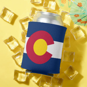 Enfriador De Latas Colorado: La bandera del estado centenario de EE. 