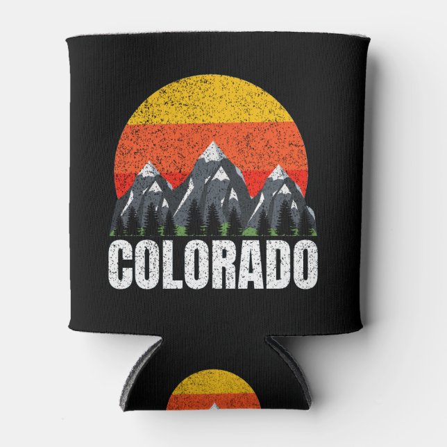 Enfriador De Latas Colorado Retro Sunset (Anverso)