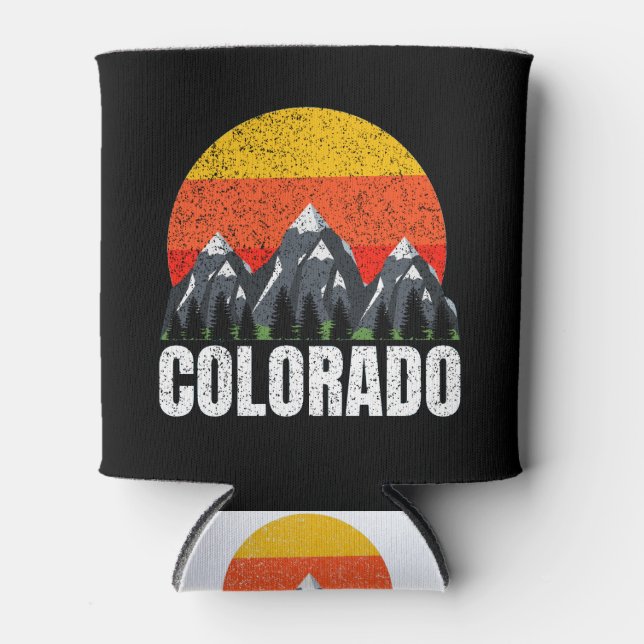 Enfriador De Latas Colorado Retro Sunset (Anverso)
