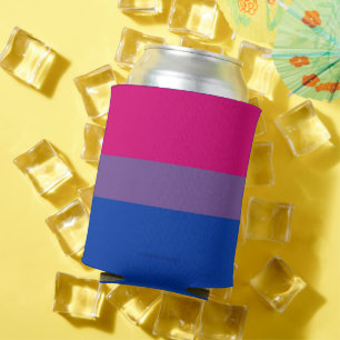 Enfriador De Latas Colores de la bandera del orgullo bisexual de Slip