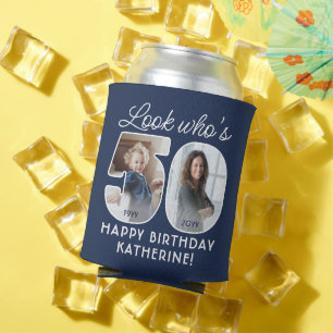 Enfriador De Latas Colores DIY • Cumpleaños 50 de Look Who's 4 Fotos