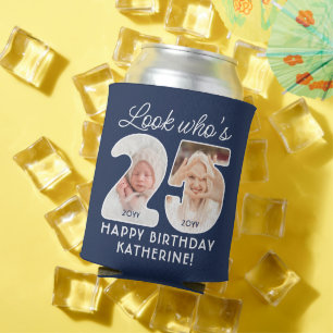 Enfriador De Latas Colores DIY • Cumpleaños de 25 de Look Who's 4 Fot