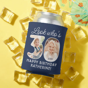 Enfriador De Latas Colores DIY • Cumpleaños de 30 de Look Who's 4 Fot