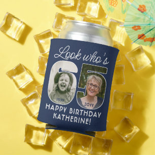 Enfriador De Latas Colores DIY • Cumpleaños de 65 de Look Who's 2 Fot