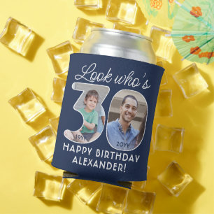 Enfriador De Latas Colores DIY • Mira Quién Cumple 30 Años Fiesta 2 F
