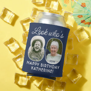 Enfriador De Latas Colores DIY • Mira quién cumple 80 Fiesta de cumpl