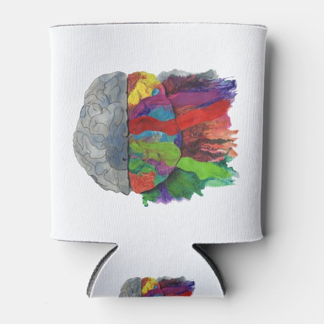 Enfriador De Latas Colorful Brain (Anverso)