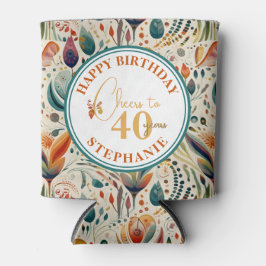 Enfriador De Latas Colorida fiesta de cumpleaños de adultos estilo Bo