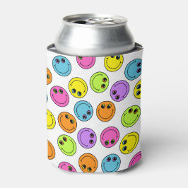Enfriador De Latas Coloridas caras de Emoji sonriente