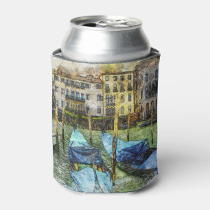 Enfriador De Latas Coloridas góndolas azules de Venecia