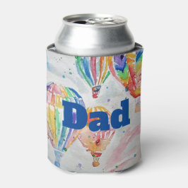 Enfriador De Latas Colorido Balón de aire caliente Pintado de color d